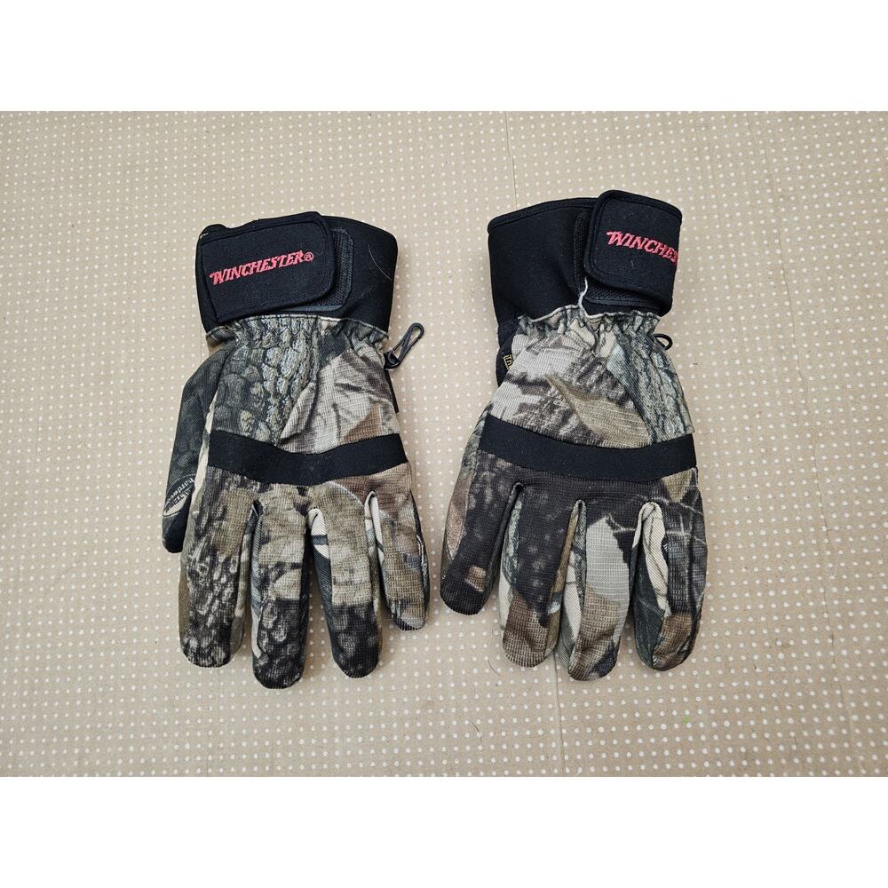 Vintage Winchester Camo Hunting Gloves Size XL thermore Insulated